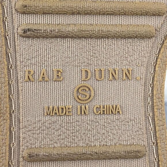 Rae Dunn Women's Size SMALL White Bee Kind Open Toe Slip On Flat House Slippers - Picture 10 of 11